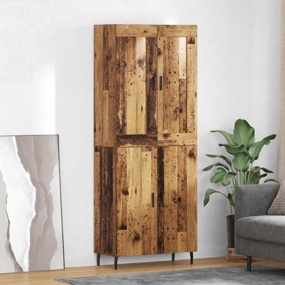 Credenza 2 pcs Legno vecchio Legno multistrato