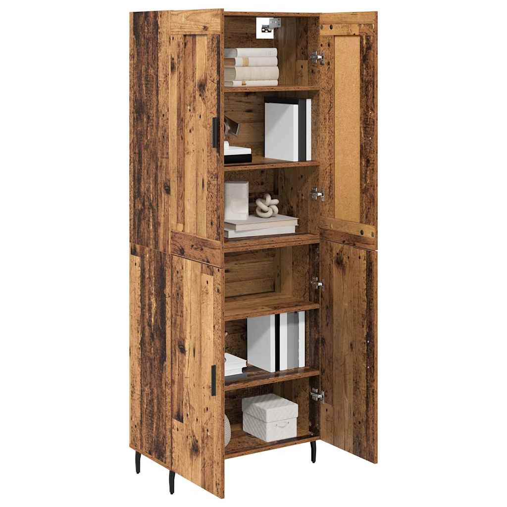 Credenza 2 pcs Legno vecchio Legno multistrato