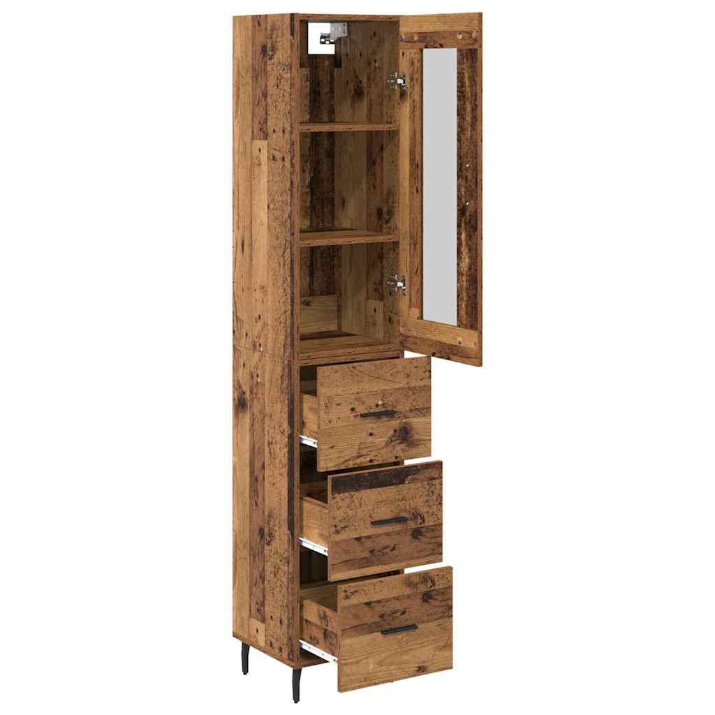 Credenza Legno vecchio 34,5 x 34 x 180 cm Legno multistrato