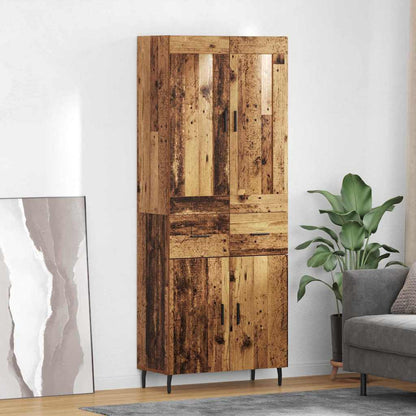 Credenza con cassetto 2 pcs Legno vecchio Legno multistrato
