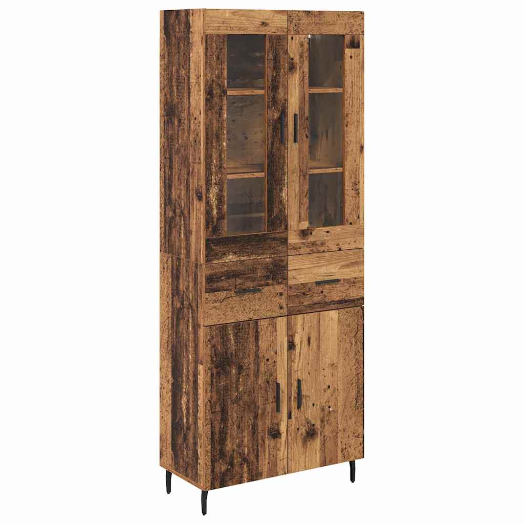 Credenza con cassetto 2 pcs Legno vecchio Legno multistrato