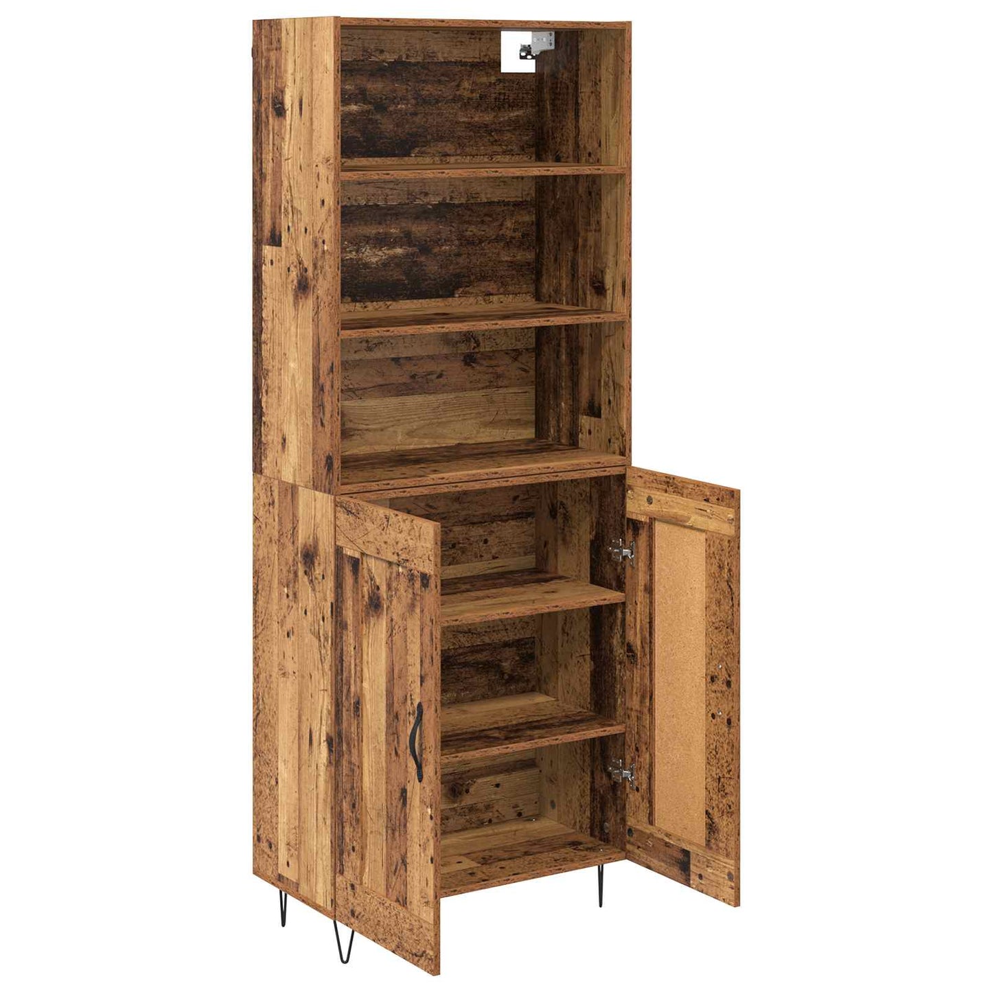 Credenza 2 pcs Legno vecchio Legno multistrato