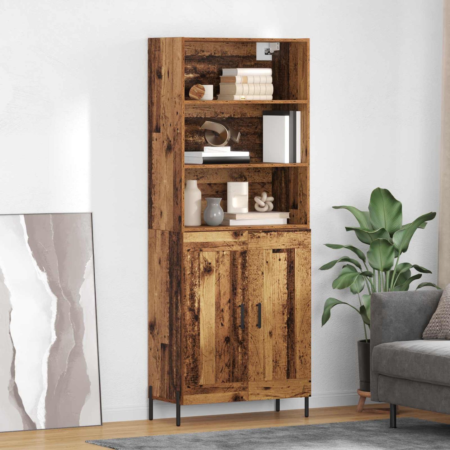 Credenza Legno vecchio 69,5 x 32,5 x 180 cm Legno multistrato