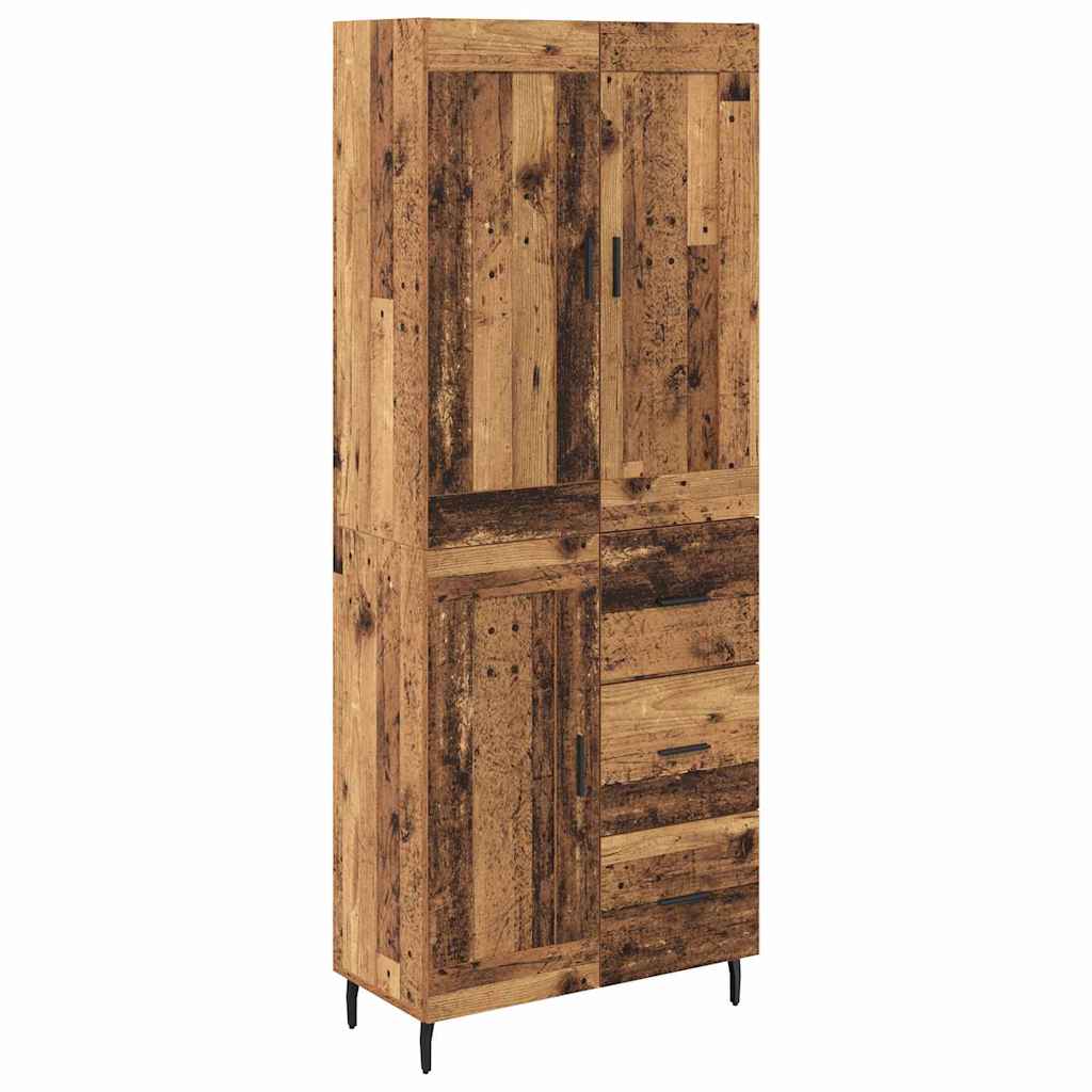 Credenza con cassetto 2 pcs Legno vecchio Legno multistrato