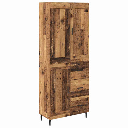 Credenza con cassetto 2 pcs Legno vecchio Legno multistrato