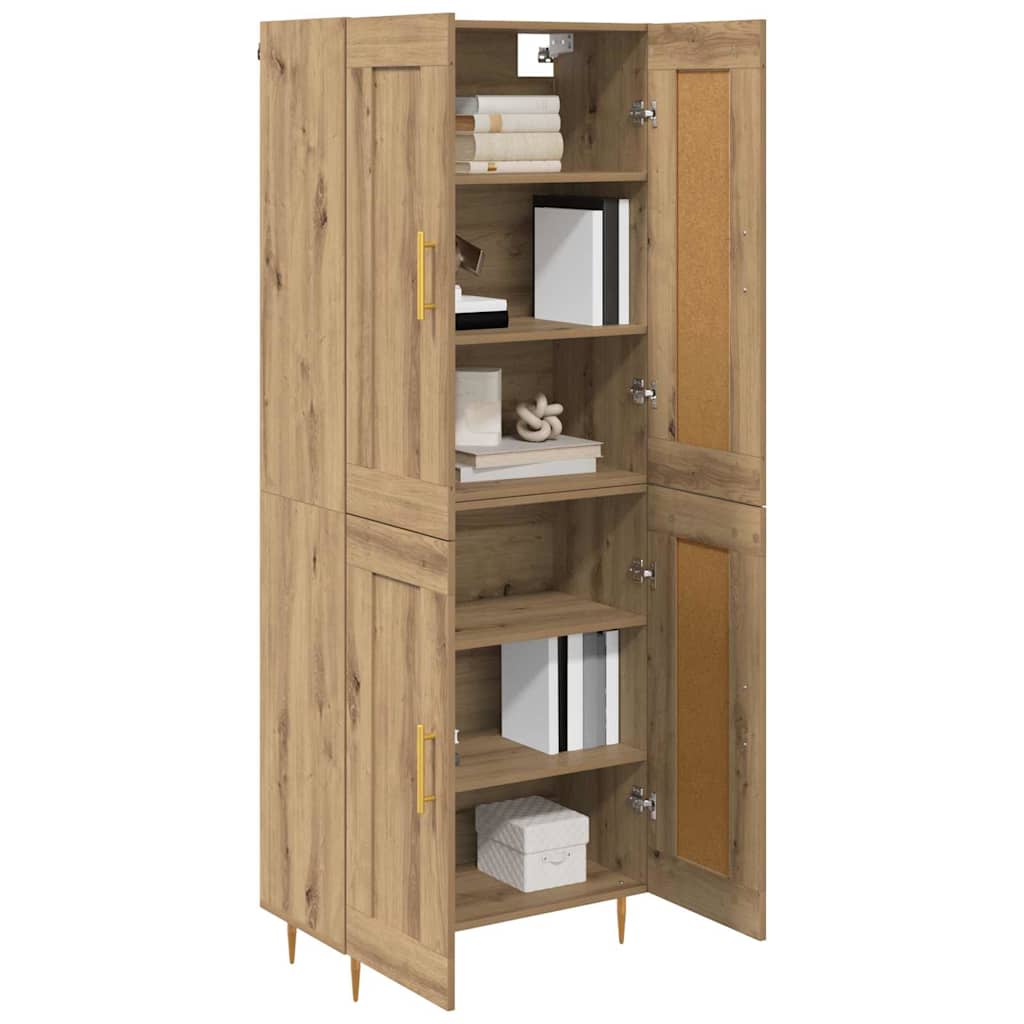 Credenza rovere artigianale 69,5 x 34 x 180 cm