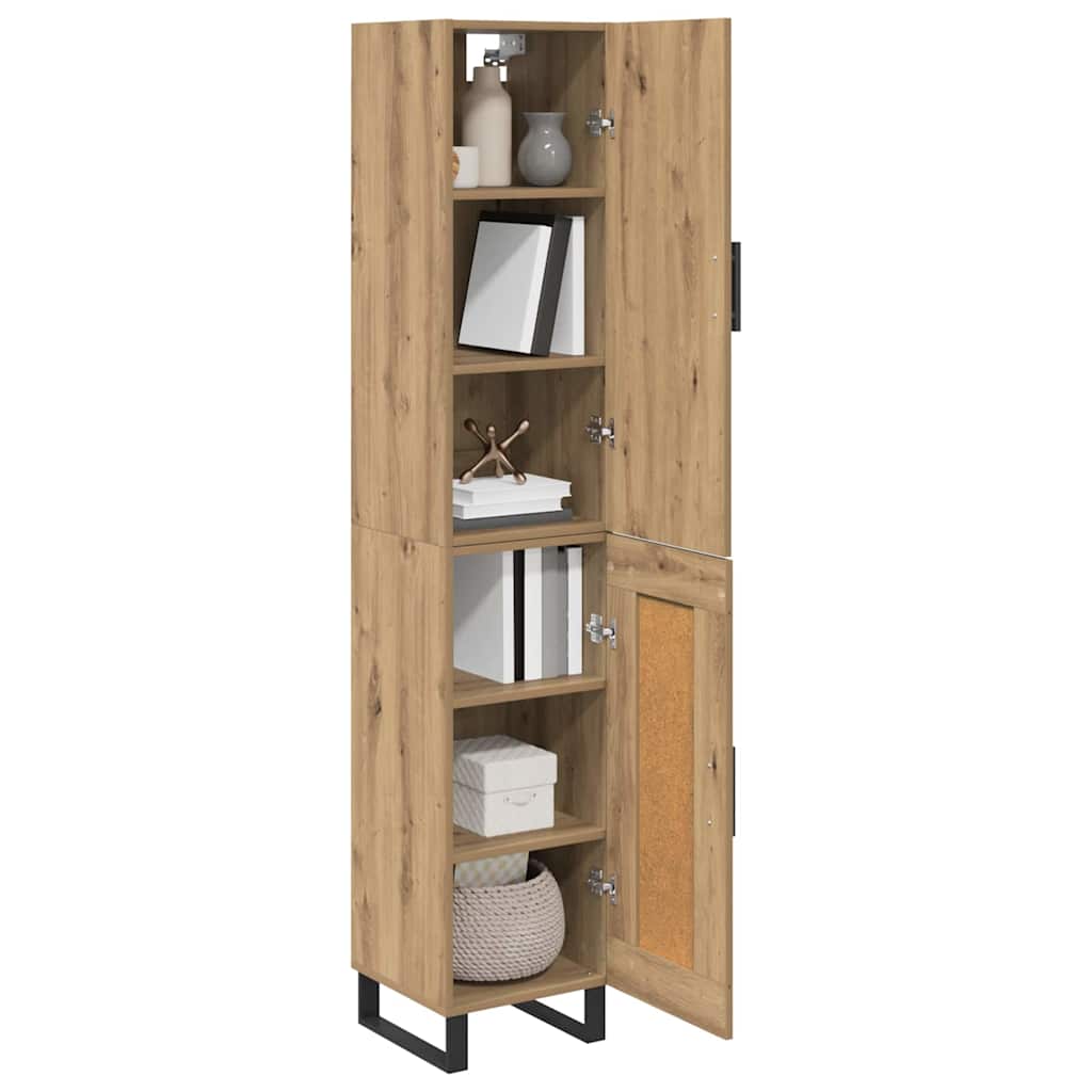 Credenza Rovere artigianale 34,5 x 34 x 180 cm