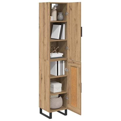 Credenza Rovere artigianale 34,5 x 34 x 180 cm
