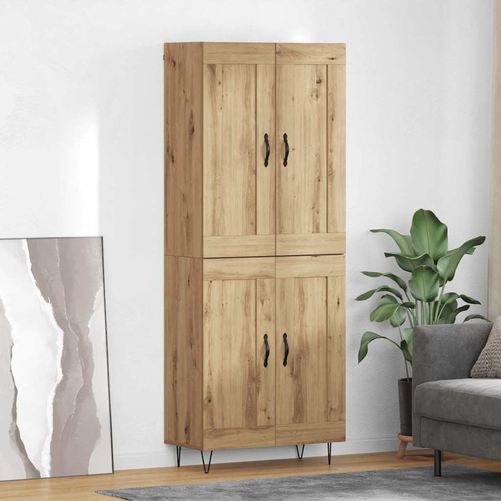 Credenza rovere artigianale 69,5 x 34 x 180 cm