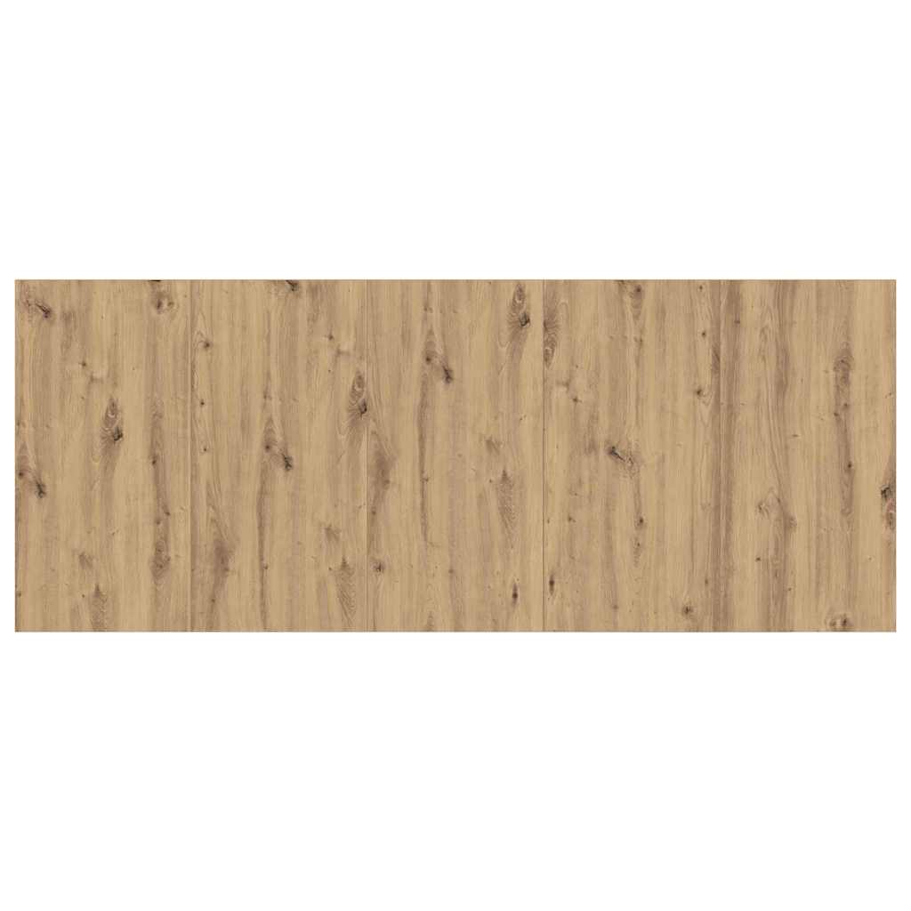 Testata con Comodino 3 pcs Rovere artigianale Legno multistrato