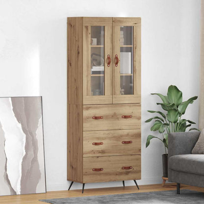 Armadietto alto con ripiano 2 pcs Rovere artigianale