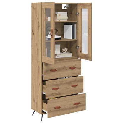 Armadietto alto con ripiano 2 pcs Rovere artigianale