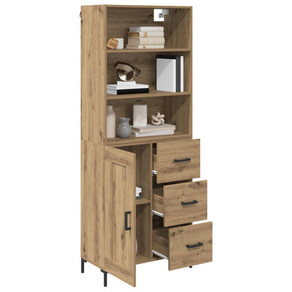 Credenza con cassetto Rovere artigianale 69,5 x 34 x 180 cm