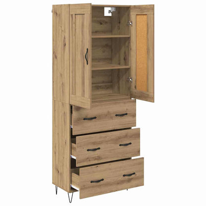 Credenza con cassetto Rovere artigianale 69,5 x 34 x 180 cm