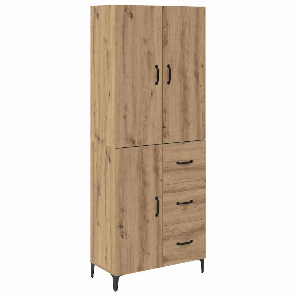 Credenza con cassetto Rovere artigianale 69,5 x 34 x 180 cm