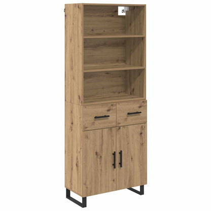 Credenza con cassetto Rovere artigianale 69,5 x 34 x 180 cm
