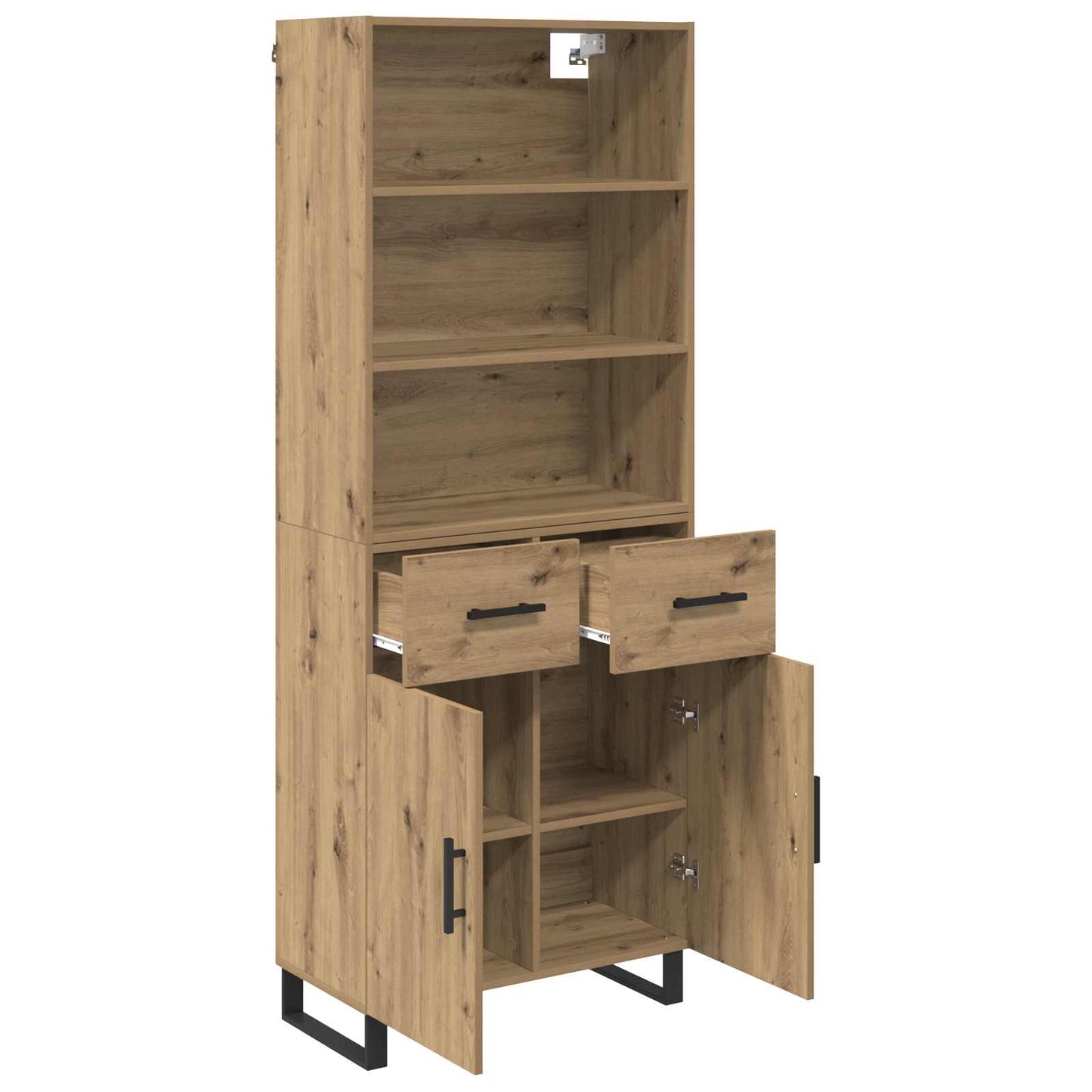 Credenza con cassetto Rovere artigianale 69,5 x 34 x 180 cm