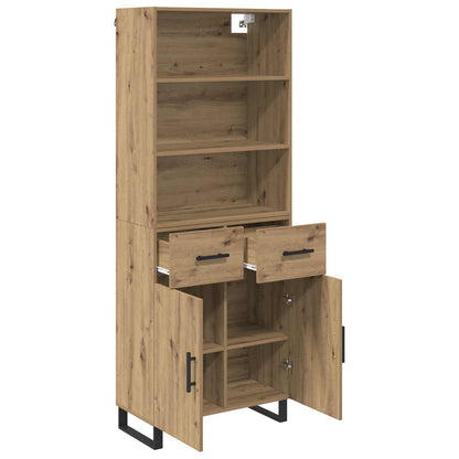 Credenza con cassetto Rovere artigianale 69,5 x 34 x 180 cm