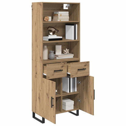 Credenza con cassetto Rovere artigianale 69,5 x 34 x 180 cm
