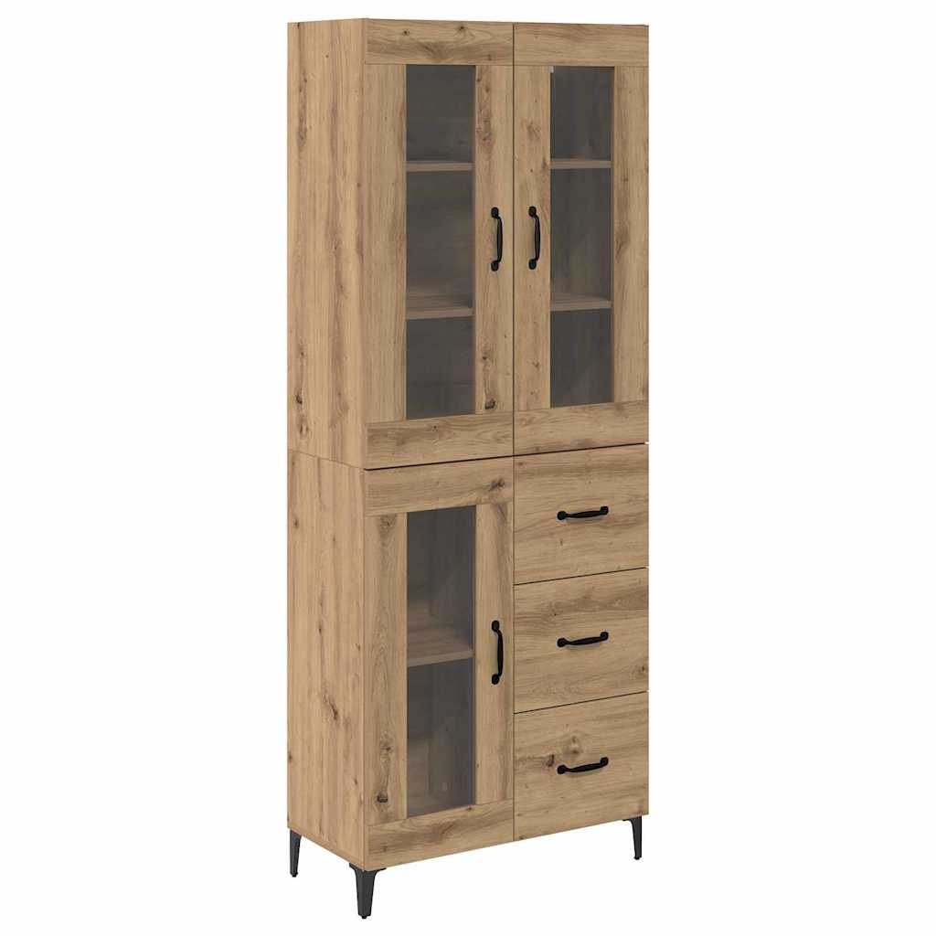 Credenza con cassetto Rovere artigianale 69,5 x 34 x 180 cm