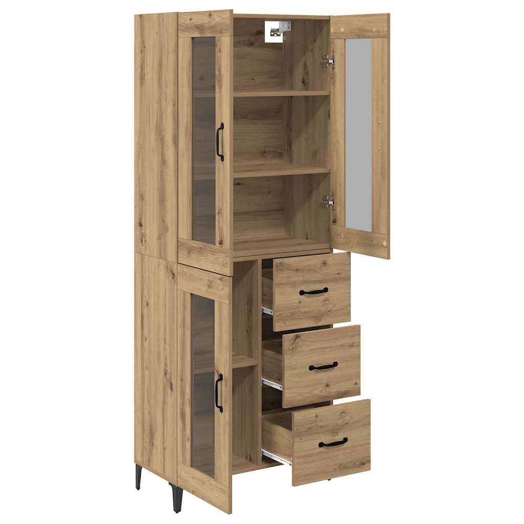 Credenza con cassetto Rovere artigianale 69,5 x 34 x 180 cm