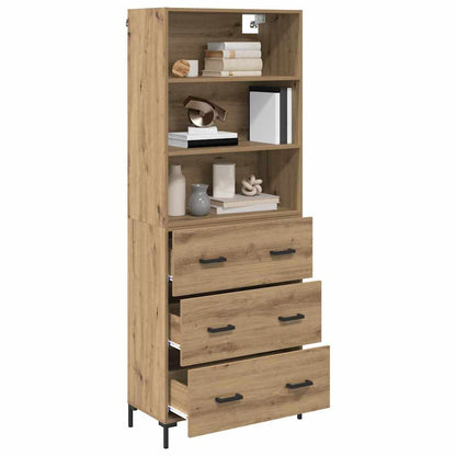 Credenza con cassetto Rovere artigianale 69,5 x 34 x 180 cm