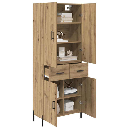 Credenza con cassetto Rovere artigianale 69,5 x 34 x 180 cm