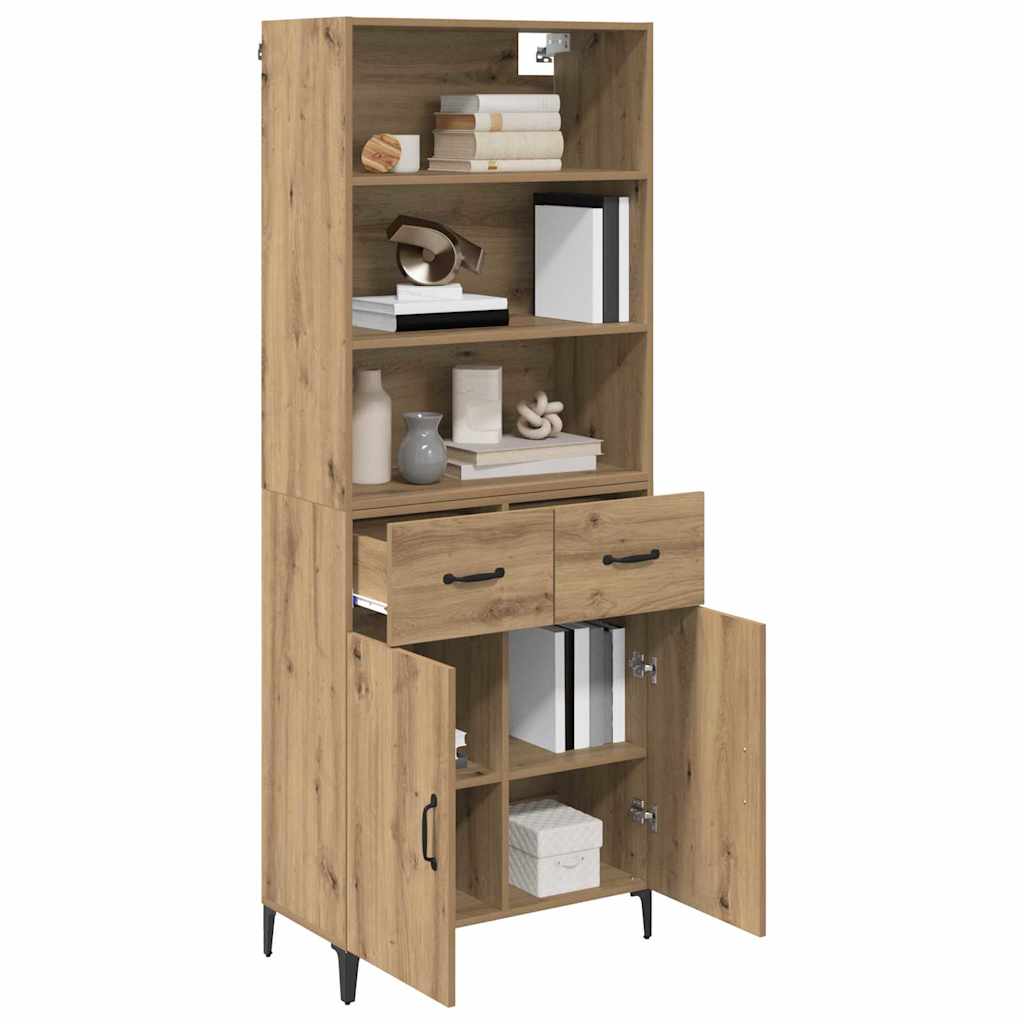 Credenza con cassetto Rovere artigianale 69,5 x 34 x 180 cm
