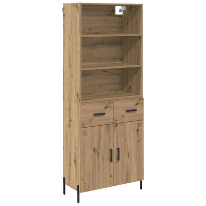 Credenza con cassetto Rovere artigianale 69,5 x 32,5 x 180 cm