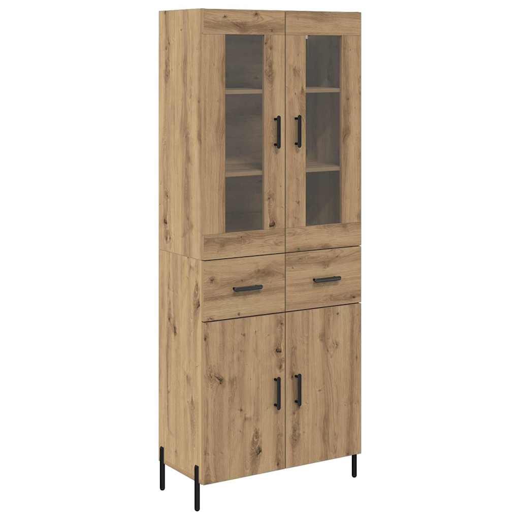 Credenza con cassetto Rovere artigianale 69,5 x 34 x 180 cm