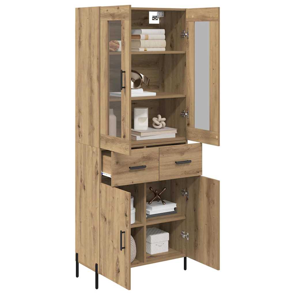 Credenza con cassetto Rovere artigianale 69,5 x 34 x 180 cm