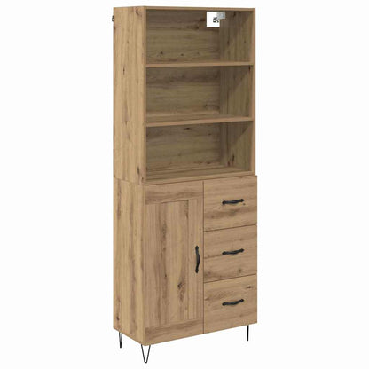 Credenza 2 pcs Rovere artigianale Legno multistrato