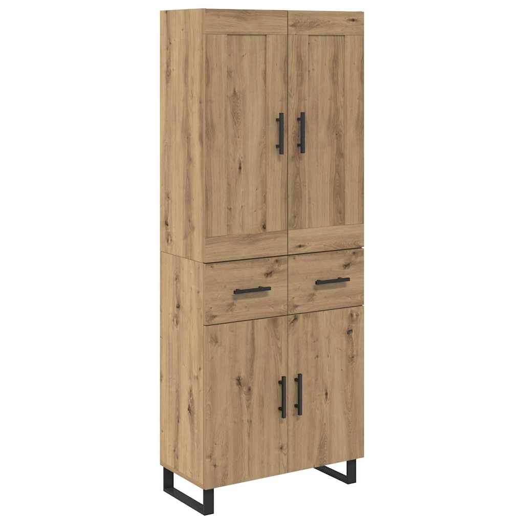 Credenza con cassetto Rovere artigianale 69,5 x 34 x 180 cm