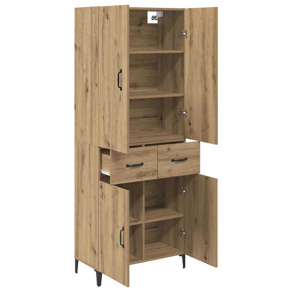 Credenza con cassetto Rovere artigianale 69,5 x 34 x 180 cm