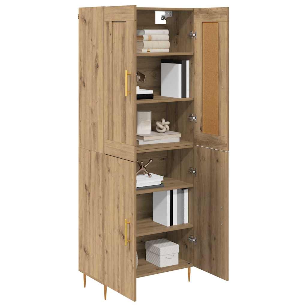 Credenza rovere artigianale 69,5 x 34 x 180 cm