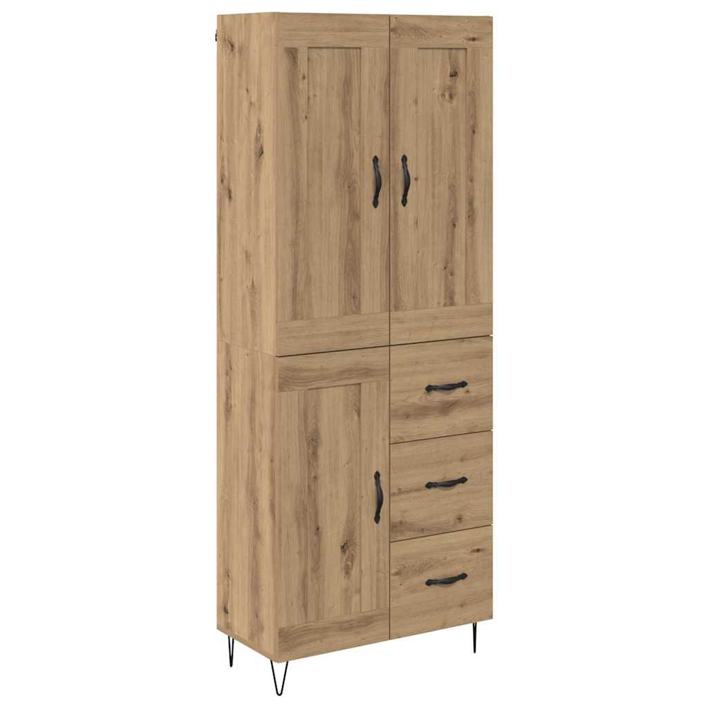 Credenza con cassetto Rovere artigianale 69,5 x 34 x 180 cm