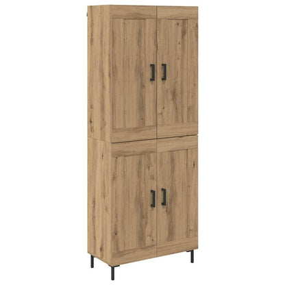 Credenza 2 pcs Rovere artigianale Legno multistrato