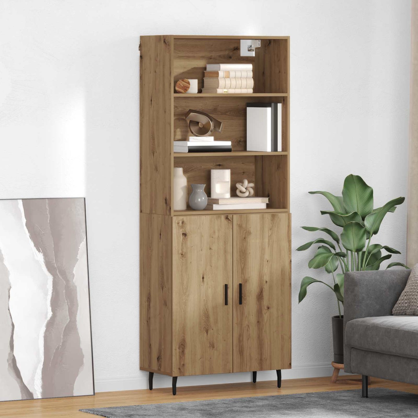 Credenza rovere artigianale 69,5 x 34 x 180 cm