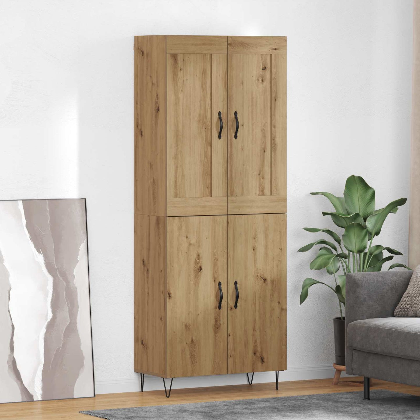 Credenza rovere artigianale 69,5 x 34 x 180 cm