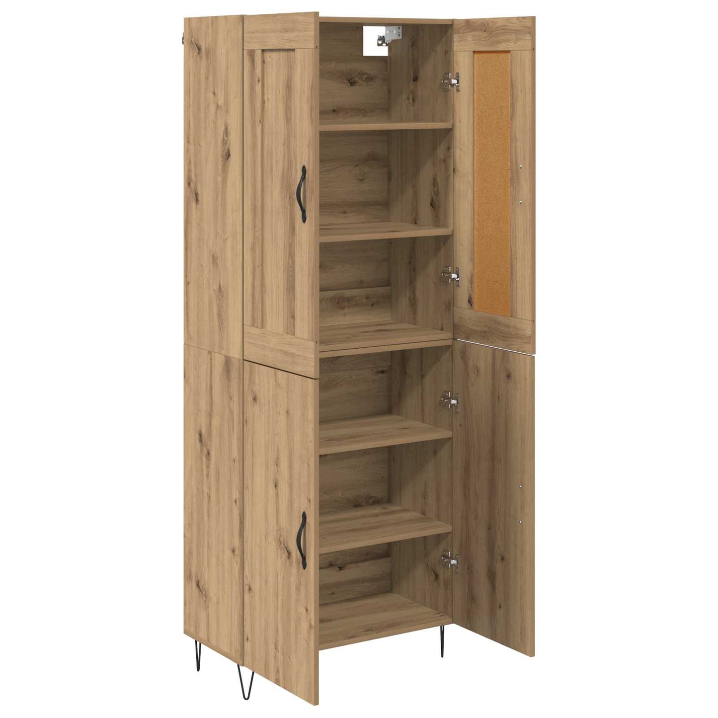 Credenza rovere artigianale 69,5 x 34 x 180 cm