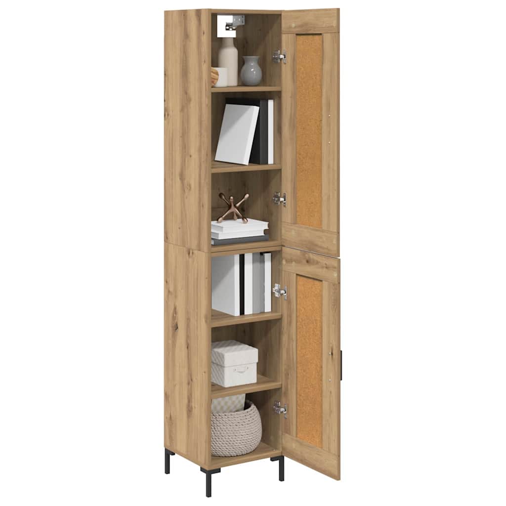 Credenza Rovere artigianale 34,5 x 34 x 180 cm