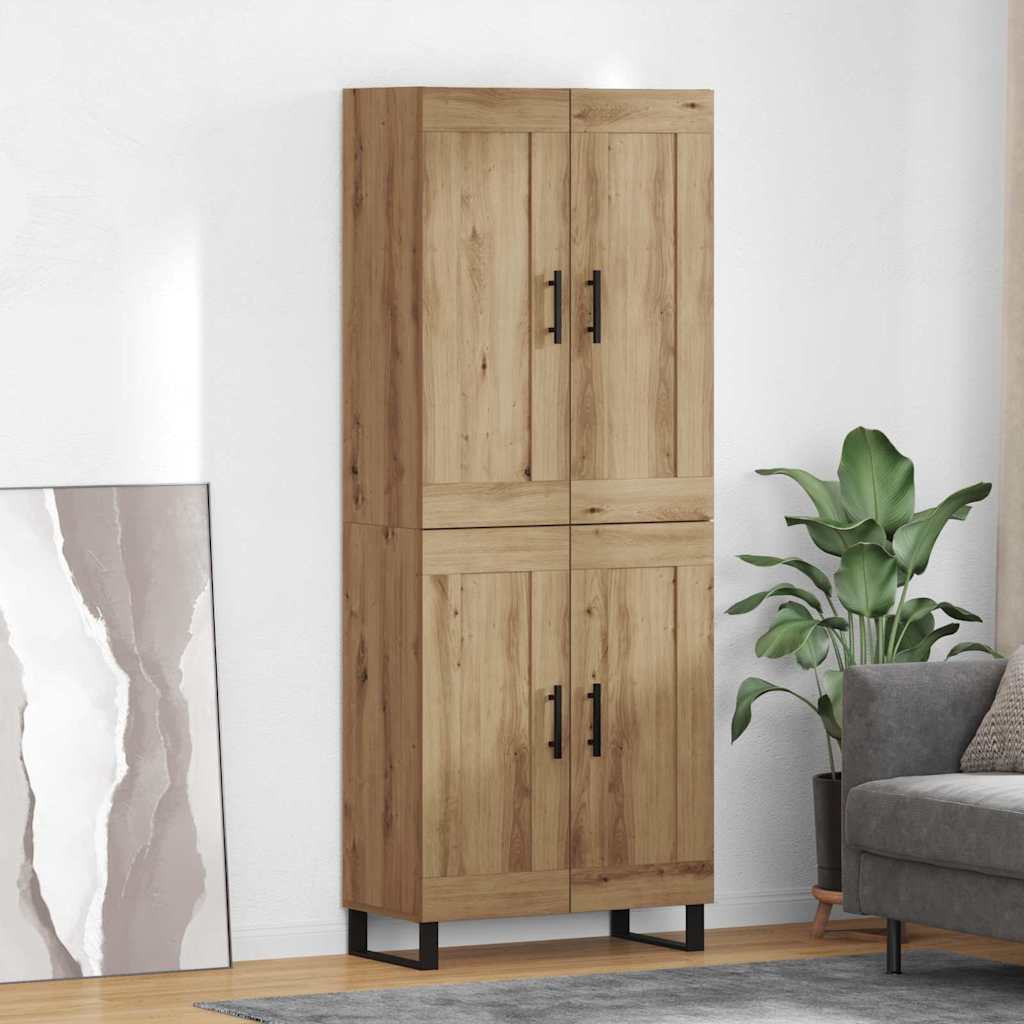 Credenza rovere artigianale 69,5 x 34 x 180 cm