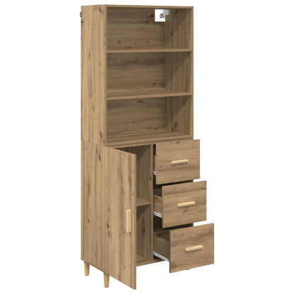 Credenza con cassetto Rovere artigianale 69,5 x 32,5 x 180 cm