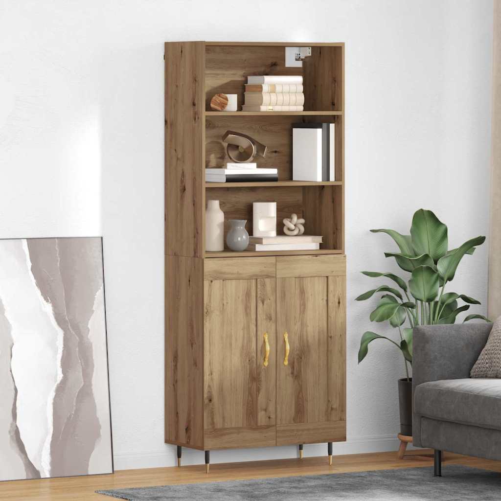 Credenza rovere artigianale 69,5 x 34 x 180 cm