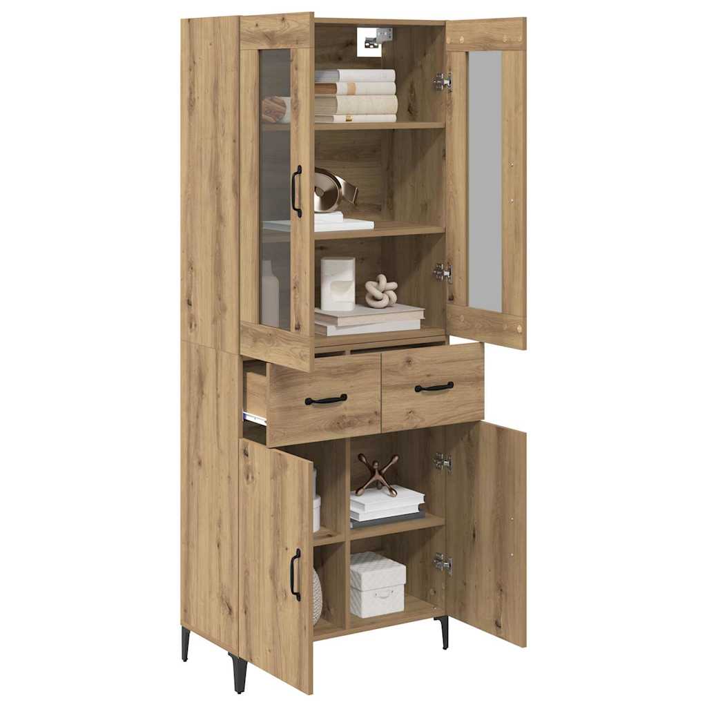 Credenza con cassetto Rovere artigianale 69,5 x 34 x 180 cm