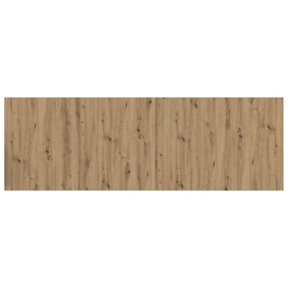 Testata con Comodino 3 pcs Rovere artigianale Legno multistrato