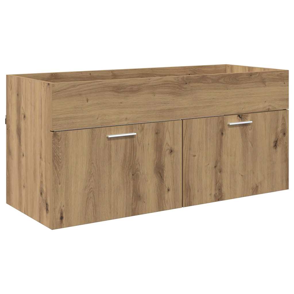 Mobile da Bagno con porta Rovere artigianale 100 x 38,5 x 46 cm