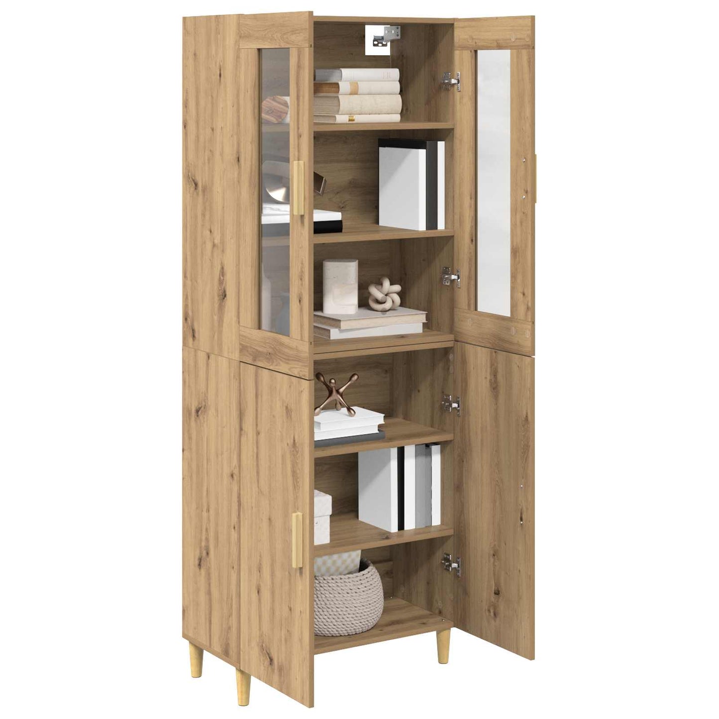 Credenza rovere artigianale 69,5 x 34 x 180 cm