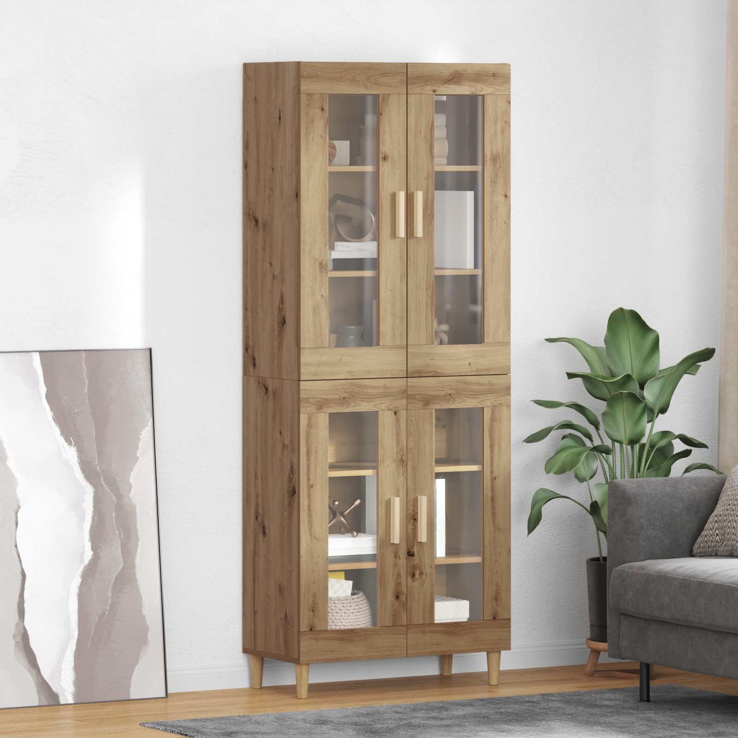 Credenza rovere artigianale 69,5 x 34 x 180 cm