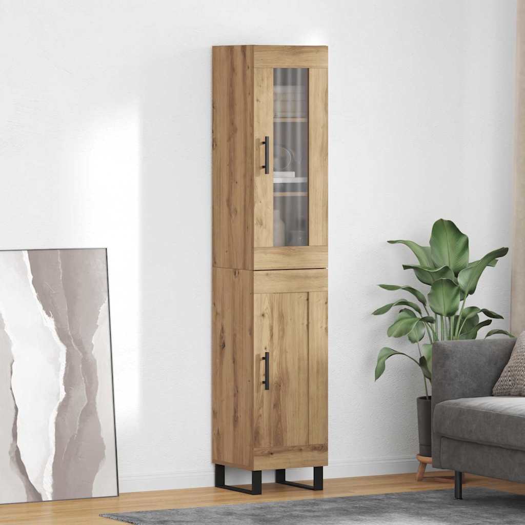 Credenza Rovere artigianale 34,5 x 34 x 180 cm